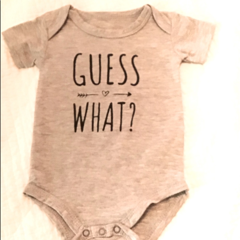 0-3 month onesie. GREAT for announcing pregnancy!
